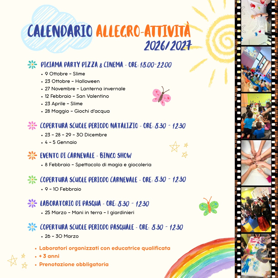 Immagine calendario 2026/2027